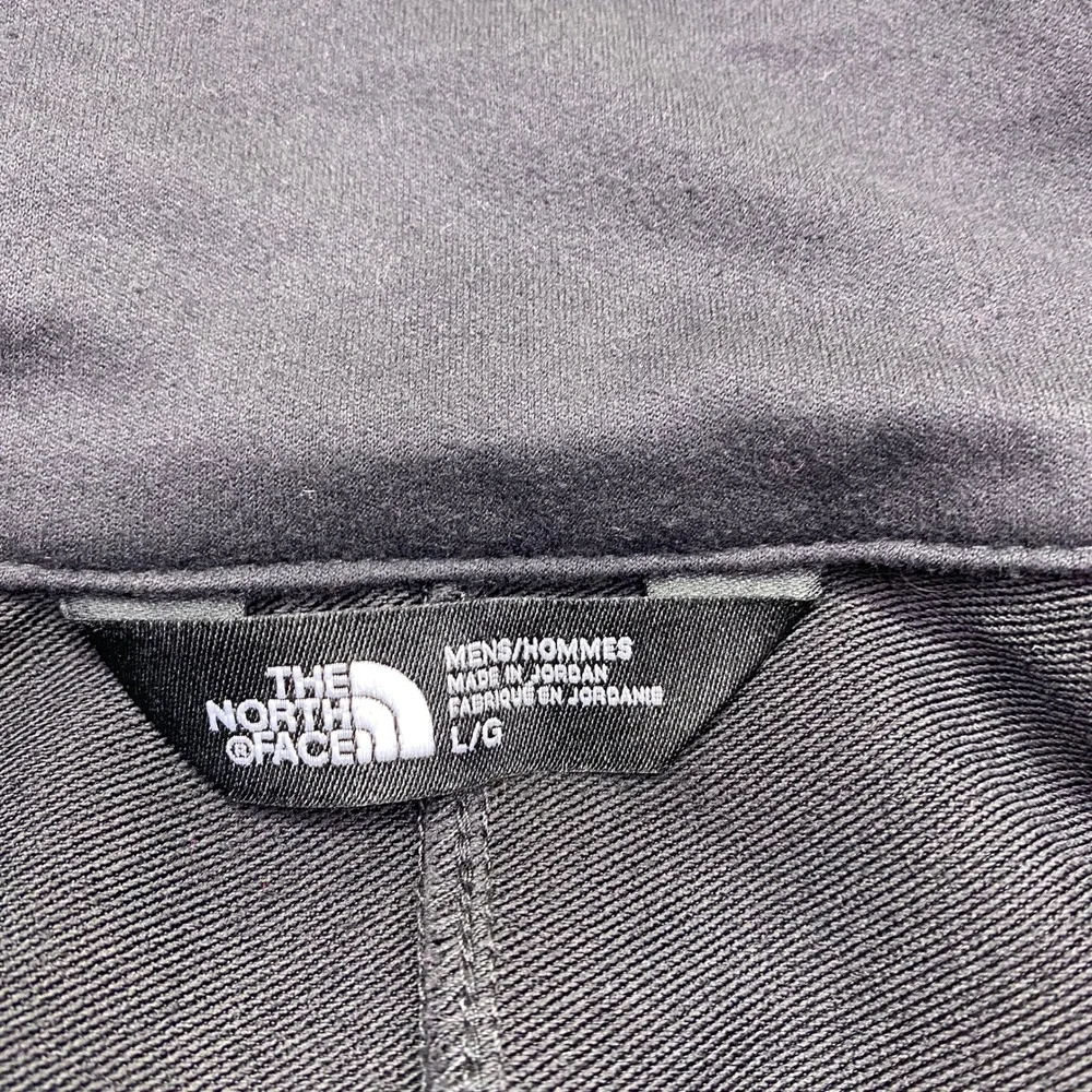 The North‎ Face Tech Stretch Softshell Jacket Black Windwall Mens L Sage Intacct